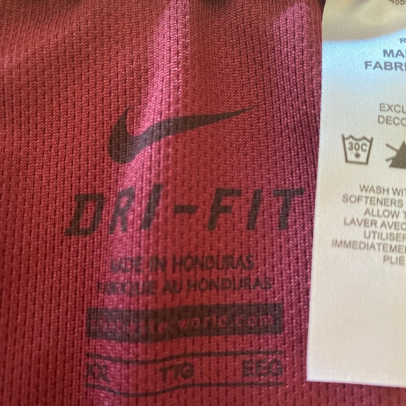 Nike Mini Sport Skirt (Burgundy) - Picture 3 of 10
